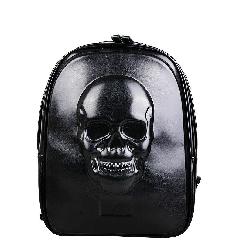 New Shoulder Bag Fashion Personality Skull Head Square Backpack