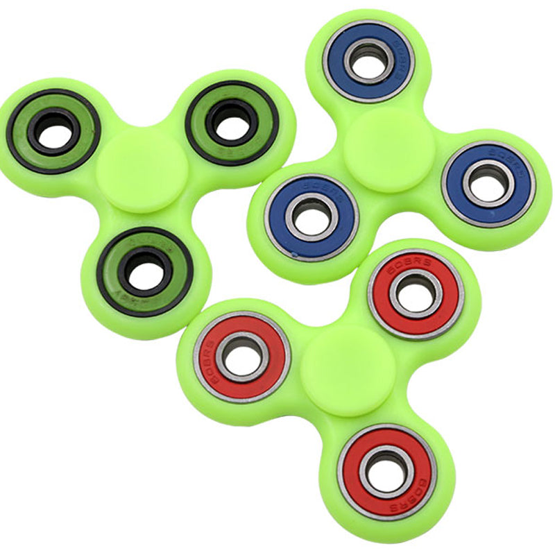 New Light Fidget Spinner Led Stress Hand Spinners Glow In The Dark Figet Spiner Cube EDC Anti-stress Finger Spinner