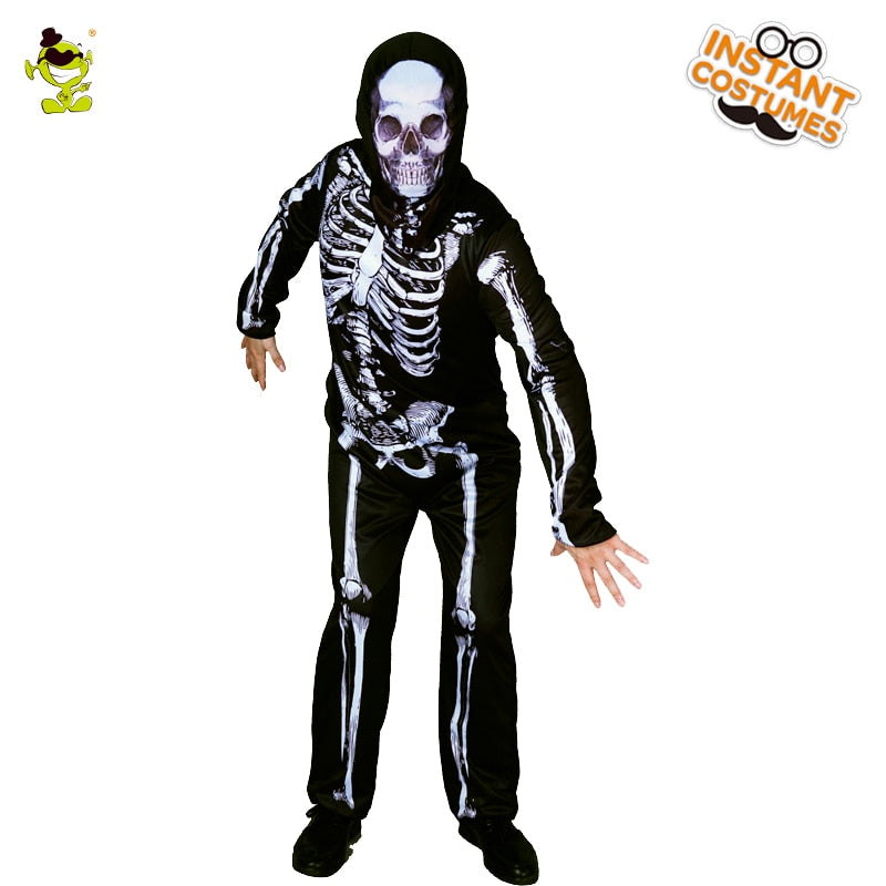 New Skeleton Skull Costume for Halloween Scary