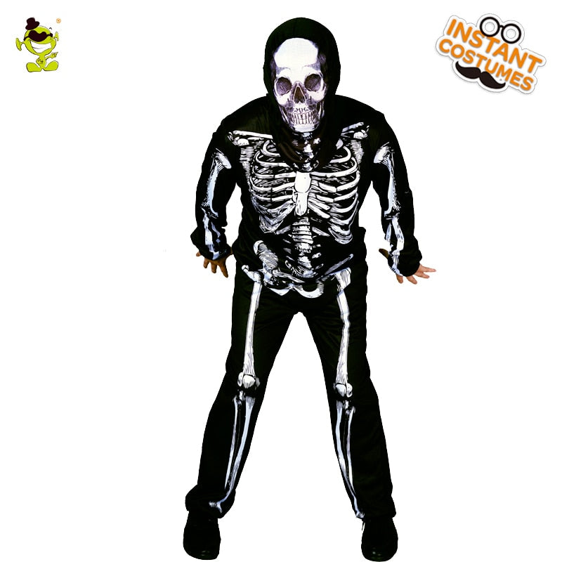 New Skeleton Skull Costume for Halloween Scary