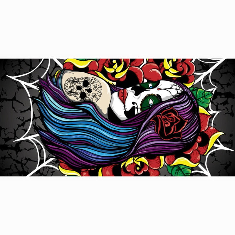Sugar Skull Beach Towel Fashion Bath towels 100% Bamboo