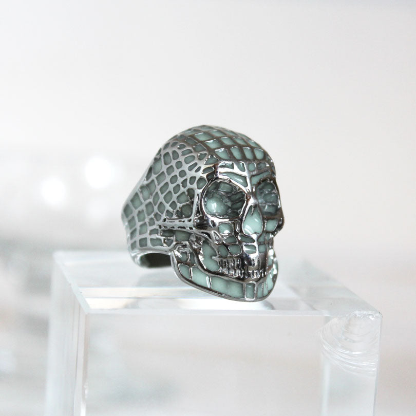New glow ring skull Ring men women Glowing Ring Luminous rings punk gift Glow In The Dark Jewelry