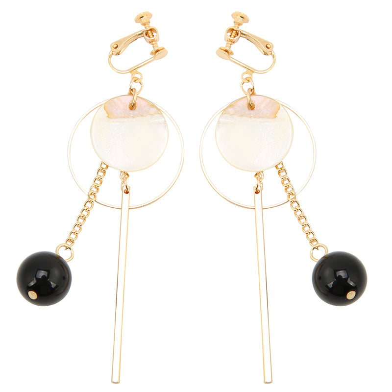 Opened Circle Ear Cuff Clips Women Big Arc Pendant Long Clip on Earrings for Women Girls Cartilage Jewelry non Without Pierced