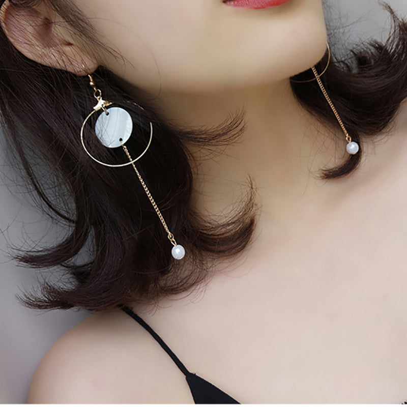 Opened Circle Ear Cuff Clips Women Big Arc Pendant Long Clip on Earrings for Women Girls Cartilage Jewelry non Without Pierced