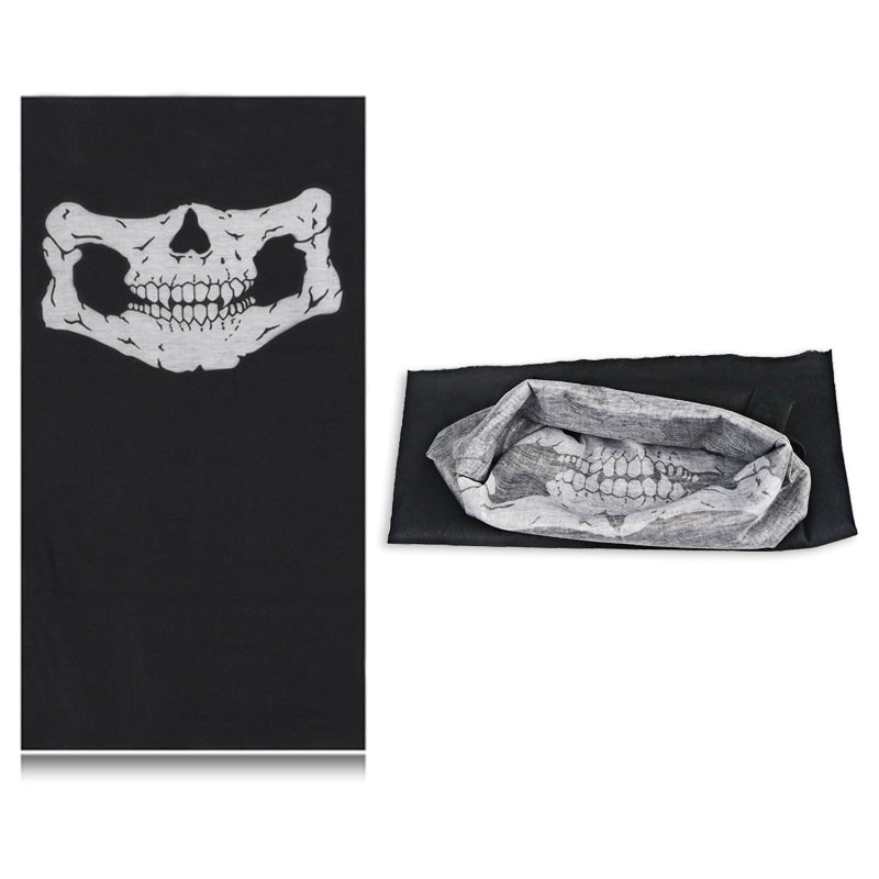 Outdoor Ghost Riding Motor Bandana Motorcycle Face Mask Motocross Skull Face Shield Biker Bicycle Cycling Motorbike Scooter