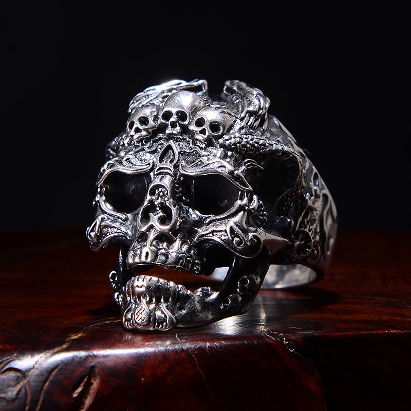 Stainless Steel Unique Punk Men Cool Ring