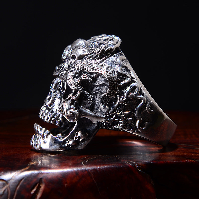 Stainless Steel Unique Punk Men Cool Ring