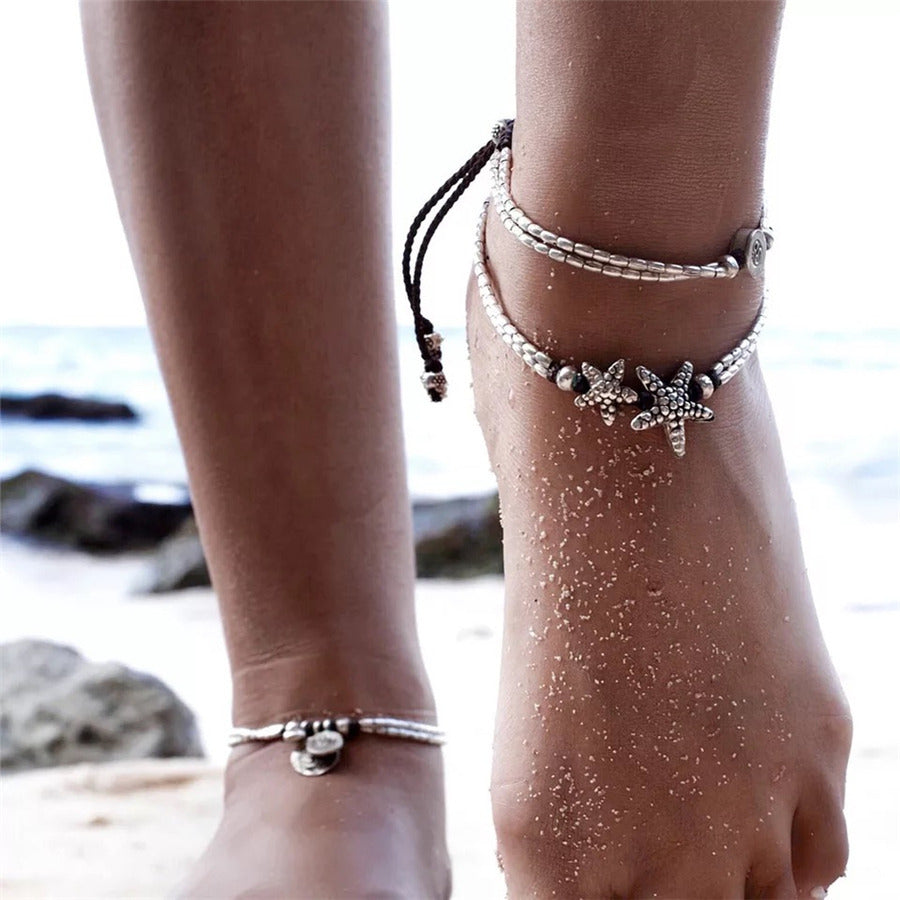 15 Style Vintage Enkelbandje Chain Ankle Bracelet Bohemian Turtle Starfish Anklets for Women Boho Foot Jewelry 2018