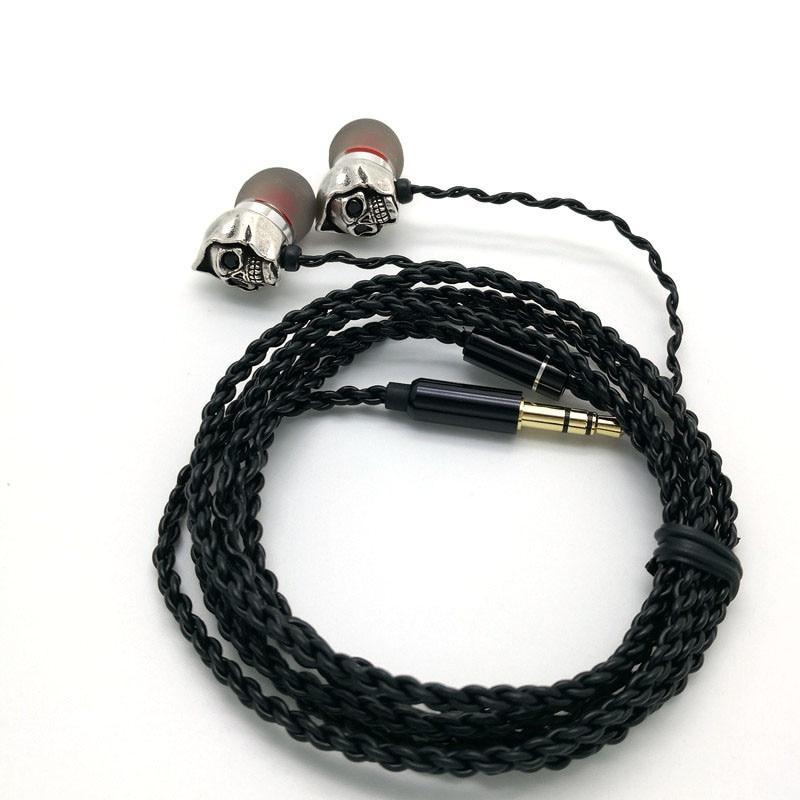 RY10 original In-Ear earphone 8mm metal earphone quality sound HIFI music ; Skull earphone ,Bass sound,3.5mm jack