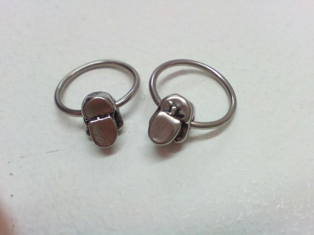 Rock Style Stainless Steel Skeleton Shape Stud Earrings For Women Men Skull Round Hoop Oorbellen Party Ear Clips Brincos Jewelry