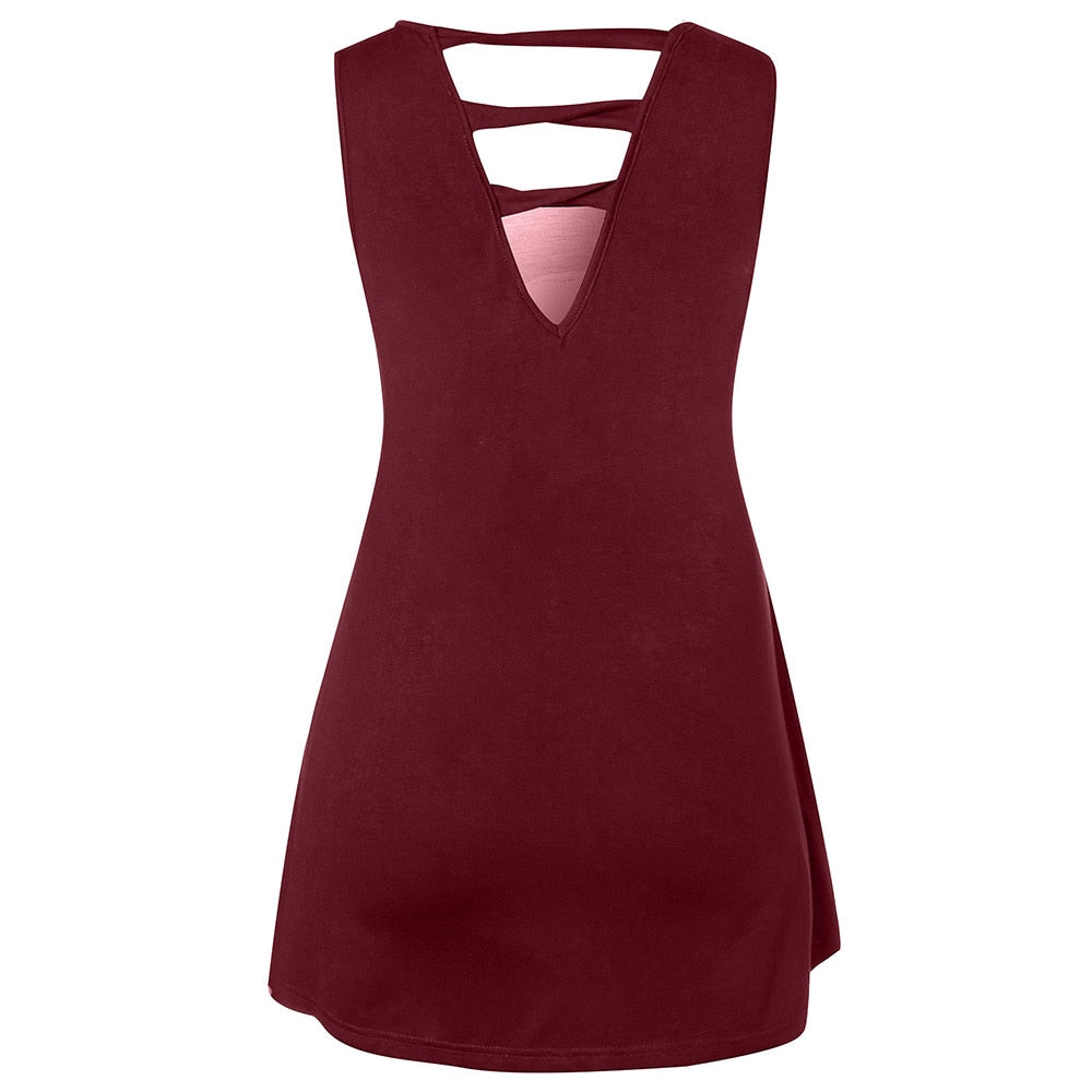 Women Tops Skull Print Cut Out Top Gothic dress, tanktop