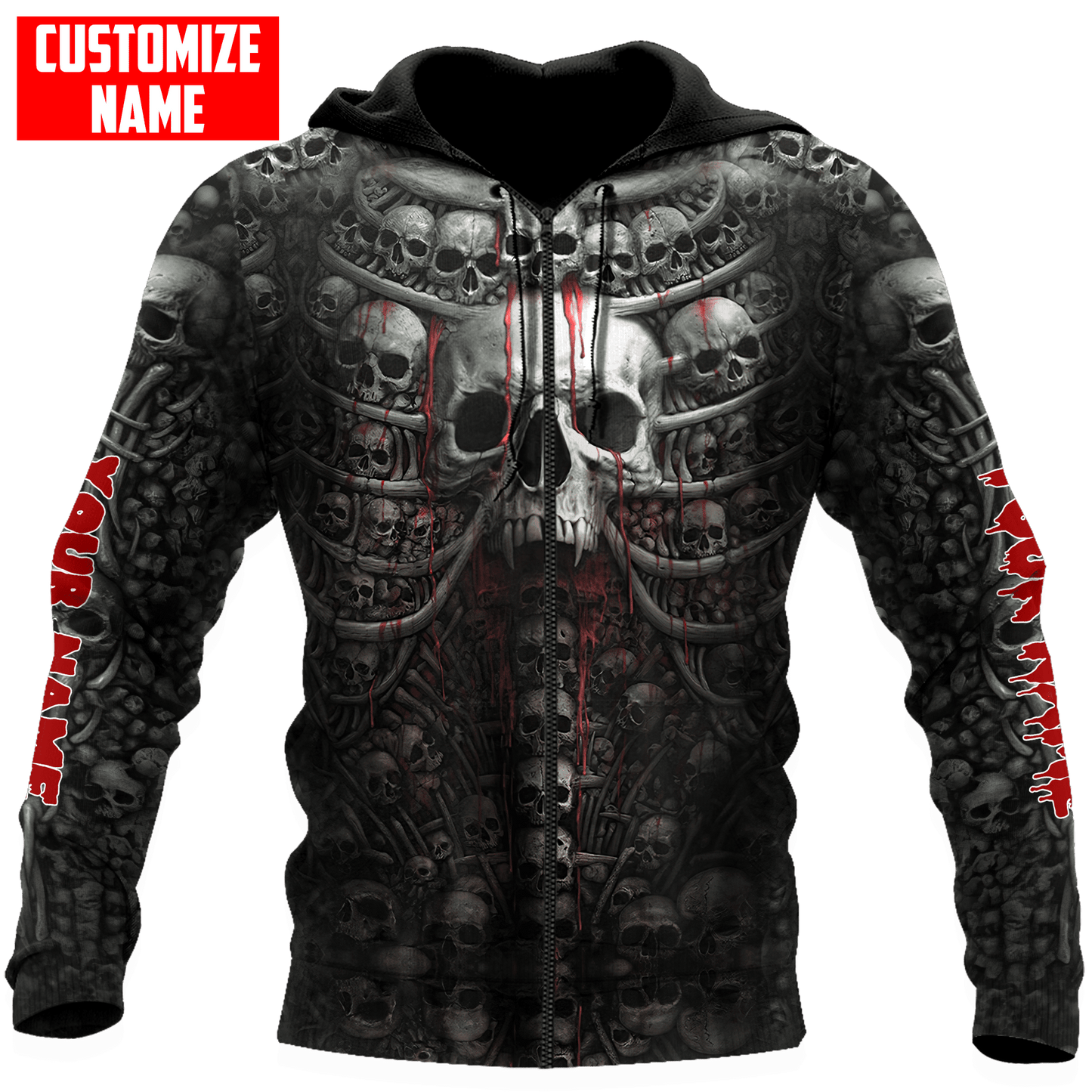 Skull Funny 3D All Over Printed Mens hoodies & Sweatshirt Autumn Unisex zipper Hoodie Casual Sportswear