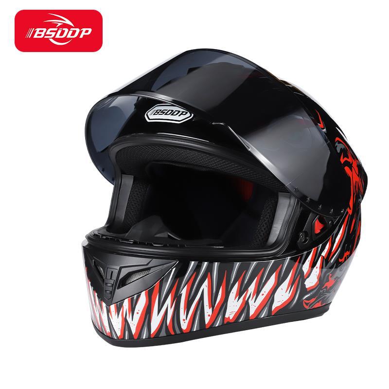 Predator Helmet Motorcycle Helmet Venom tooth Offroad Helmet Murray Motorcycle Big Tail Full skull motorcycle helmet