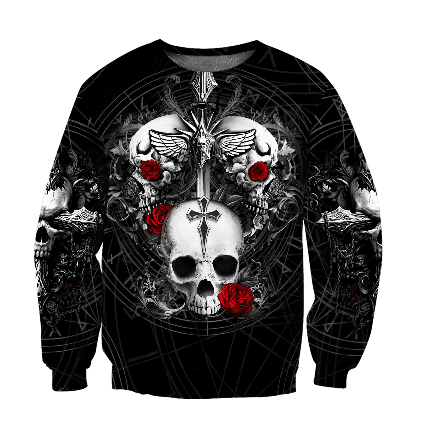 Skull and Flowers Tattoo 3D All Over Printed Mens hoodies & Sweatshirt Autumn Unisex zipper Hoodie Casual
