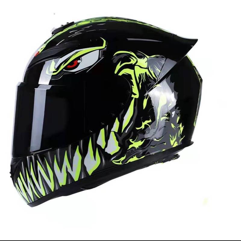 Predator Helmet Motorcycle Helmet Venom tooth Offroad Helmet Murray Motorcycle Big Tail Full skull motorcycle helmet