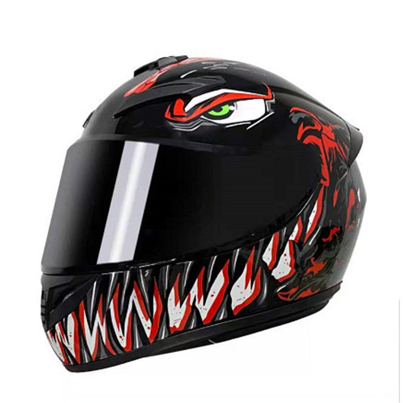 Predator Helmet Motorcycle Helmet Venom tooth Offroad Helmet Murray Motorcycle Big Tail Full skull motorcycle helmet