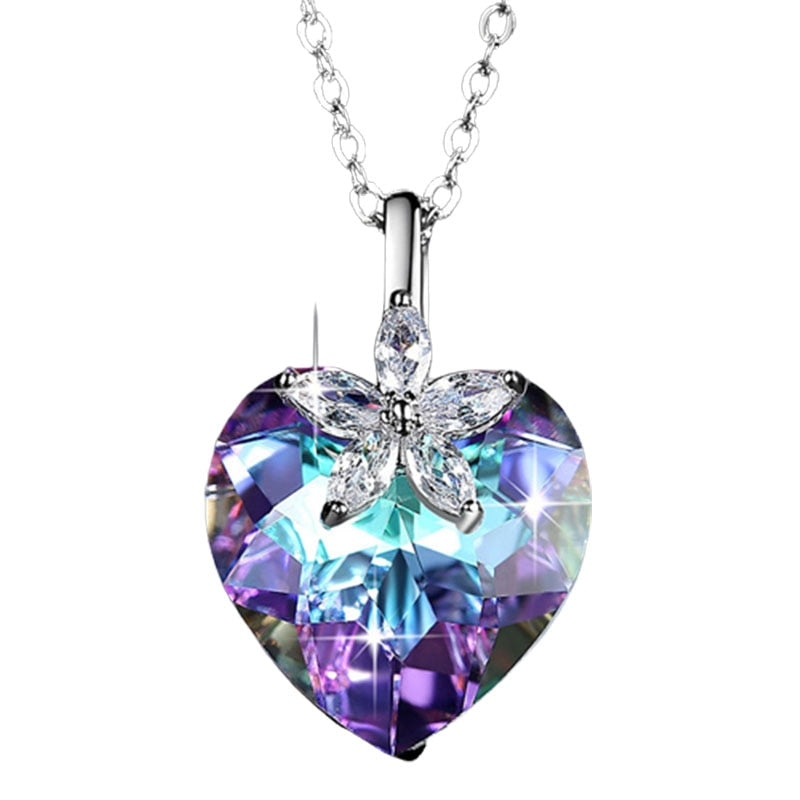 Exquisite Skull Necklace Personality Heart Fashion Party Necklace