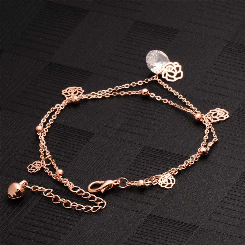Fashion gold color barefoot anklets for women bracelet on the leg jewelry