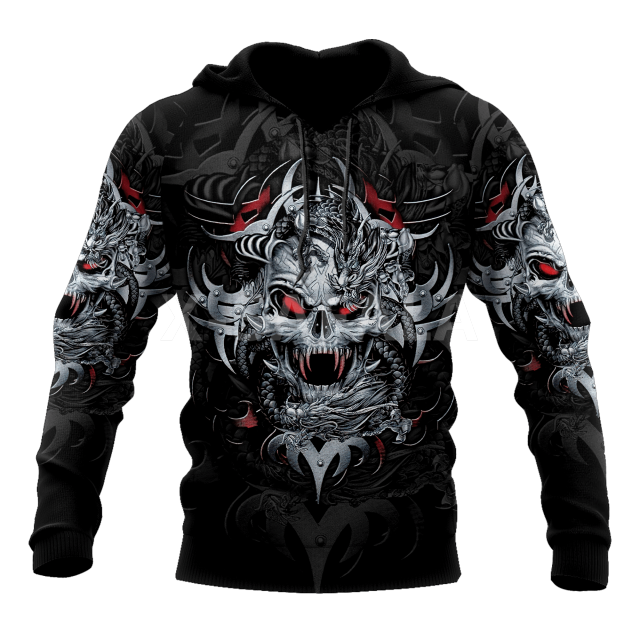 Satanic Skull Viking Trippy 3D Print Size XS-7XL Hoodie Man Women Harajuku Outwear Zipper Pullover Sweatshirt Casual Unisex