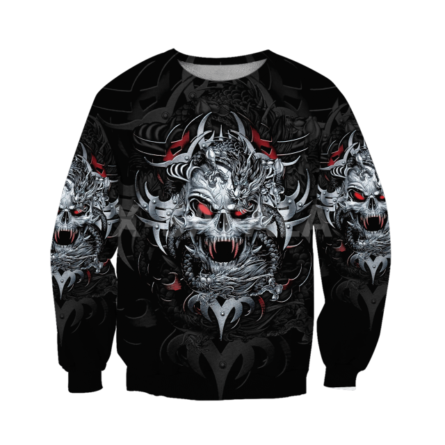 Satanic Skull Viking Trippy 3D Print Size XS-7XL Hoodie Man Women Harajuku Outwear Zipper Pullover Sweatshirt Casual Unisex