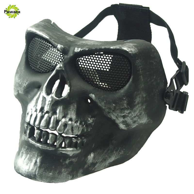 Latex Skull Mask Adult Full Head Face Breathable Halloween Mask