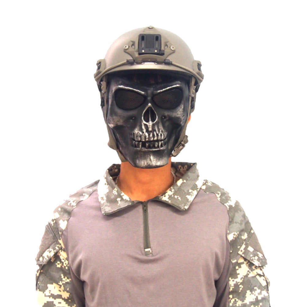 Latex Skull Mask Adult Full Head Face Breathable Halloween Mask