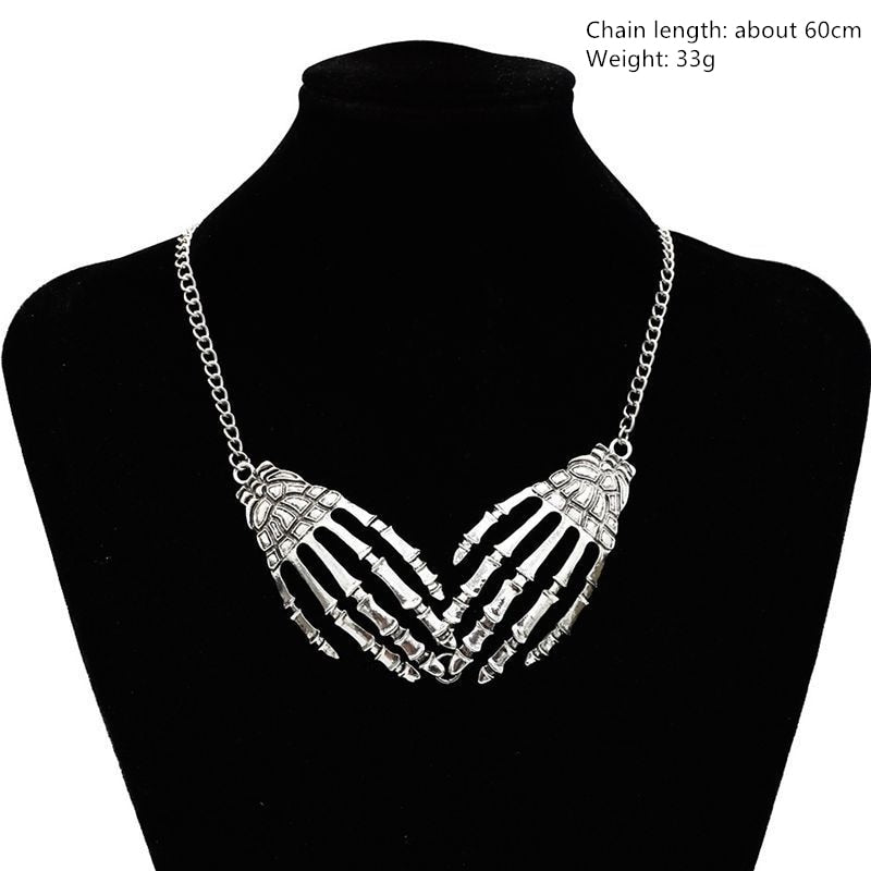 Classic Jewelry Statement Vintage Pirate Skeleton Skull Necklace Pendant