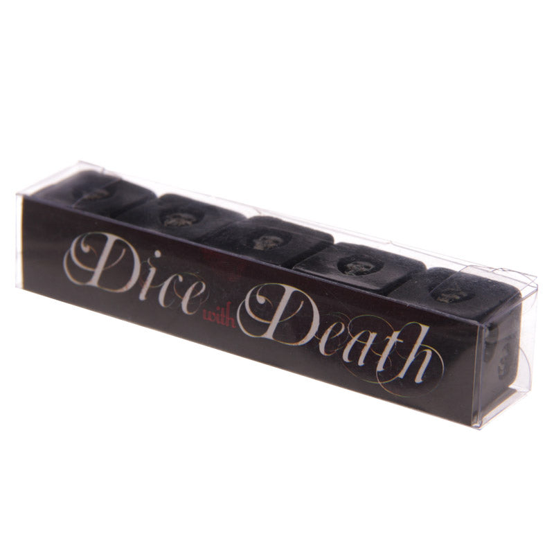 Set Of 5 Six-sided Black Skull Dice Deluxe Devil Poker Dice Gothic Gambling Dice Collectible Decoration Skeleton Gamblers Gift