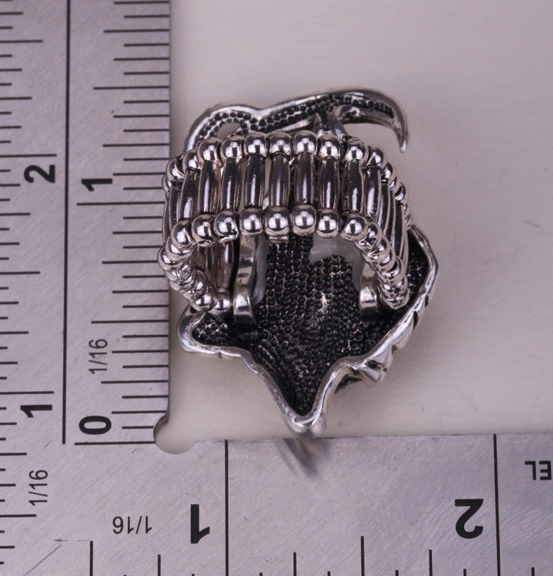 Skeleton skull ring stretch women biker jewelry halloween gift for women girls kids wholesale dropship