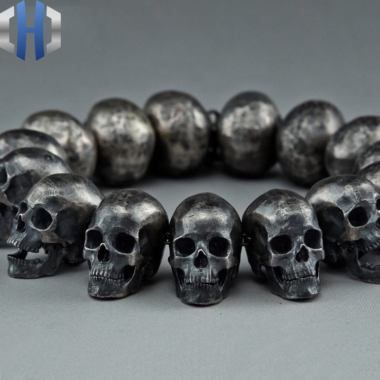 Skull Bracelet Skull 925 Sterling Silver Bracelet Bracelet Bracelet