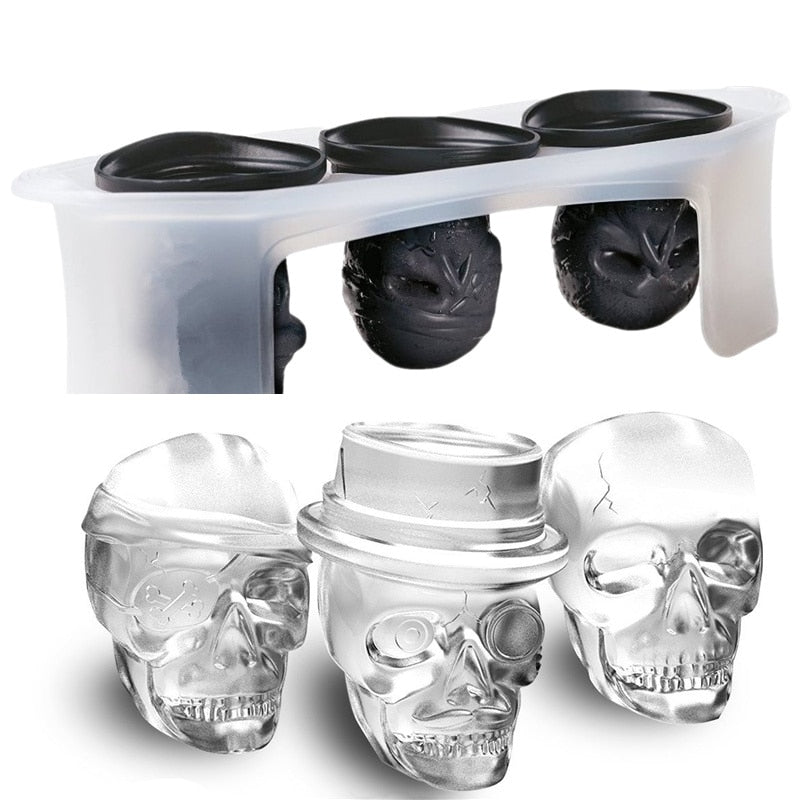Skull Ice Cube Molds Silicone Skull Cake Maker
