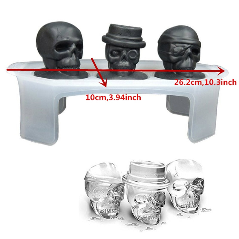 Skull Ice Cube Molds Silicone Skull Cake Maker