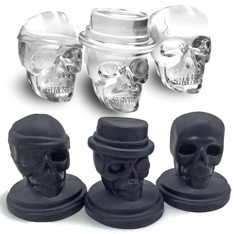 Skull Ice Cube Molds Silicone Skull Cake Maker