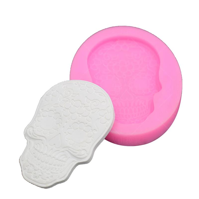 Skull Mold Halloween Fondant Cake Chocolate Decoration, skull cutter