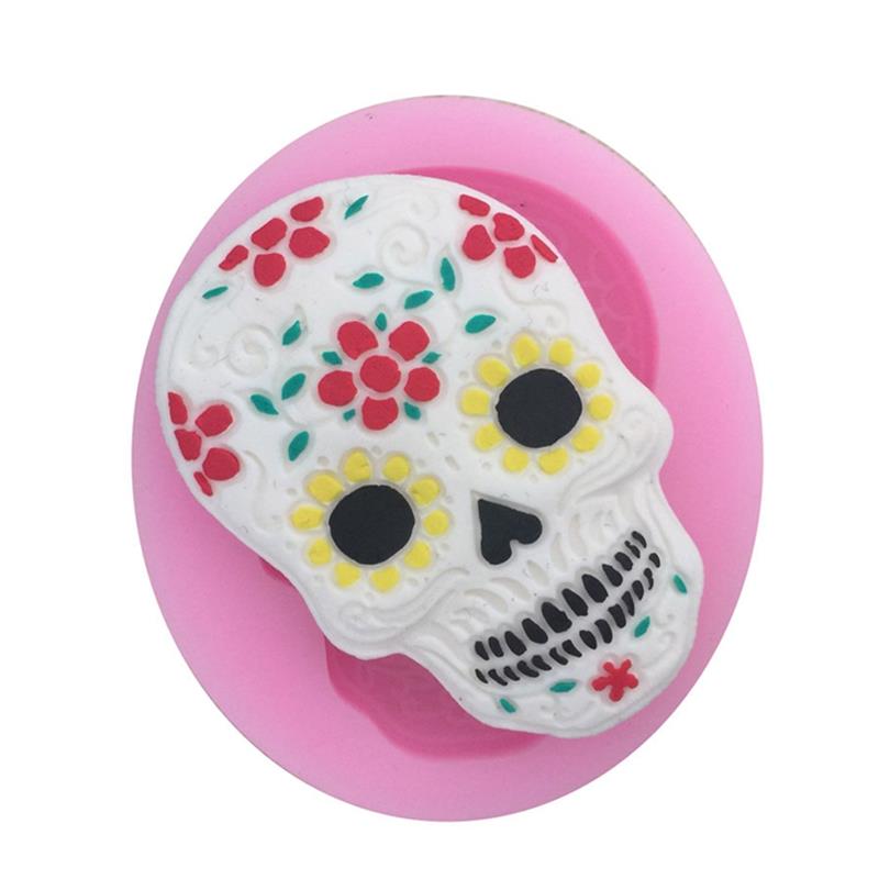 Skull Mold Halloween Fondant Cake Chocolate Decoration, skull cutter