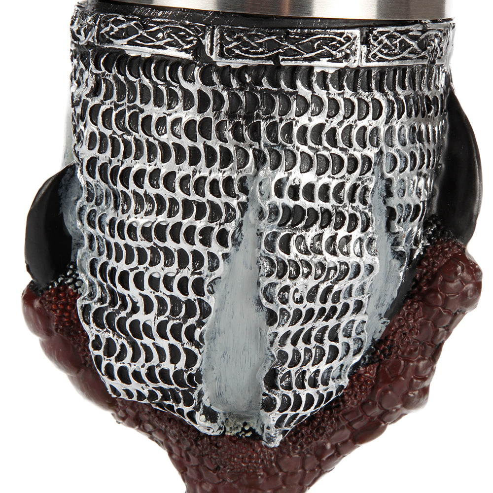 Stainless Steel Gothic Goblet Halloween Party Drinking Glass 3D Skull Skeleton Claw Punk Style Wine Glasses Whiskey Cup