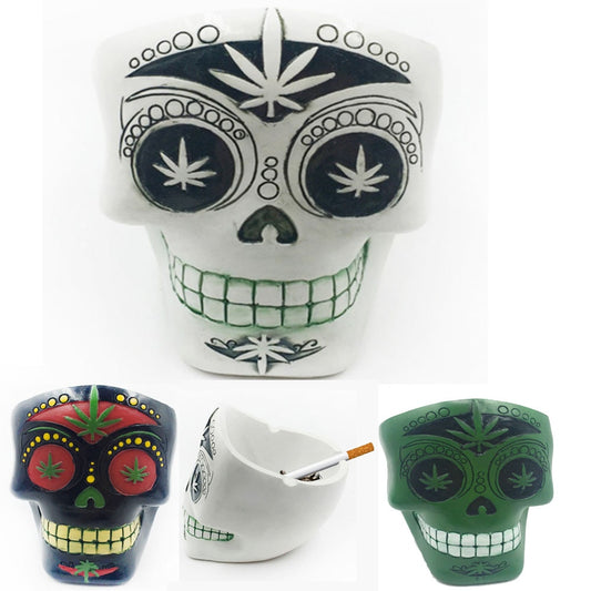 Home Decor Ashtrays Skull For Decoration Handicraft Human Resin Skull