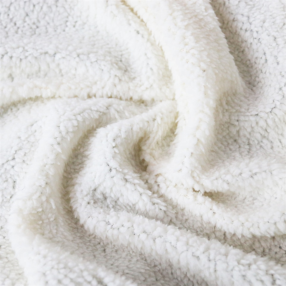 Hooded Blanket for Adults Kids Floral Gothic Sherpa Fleece Wearable Throw Blanket