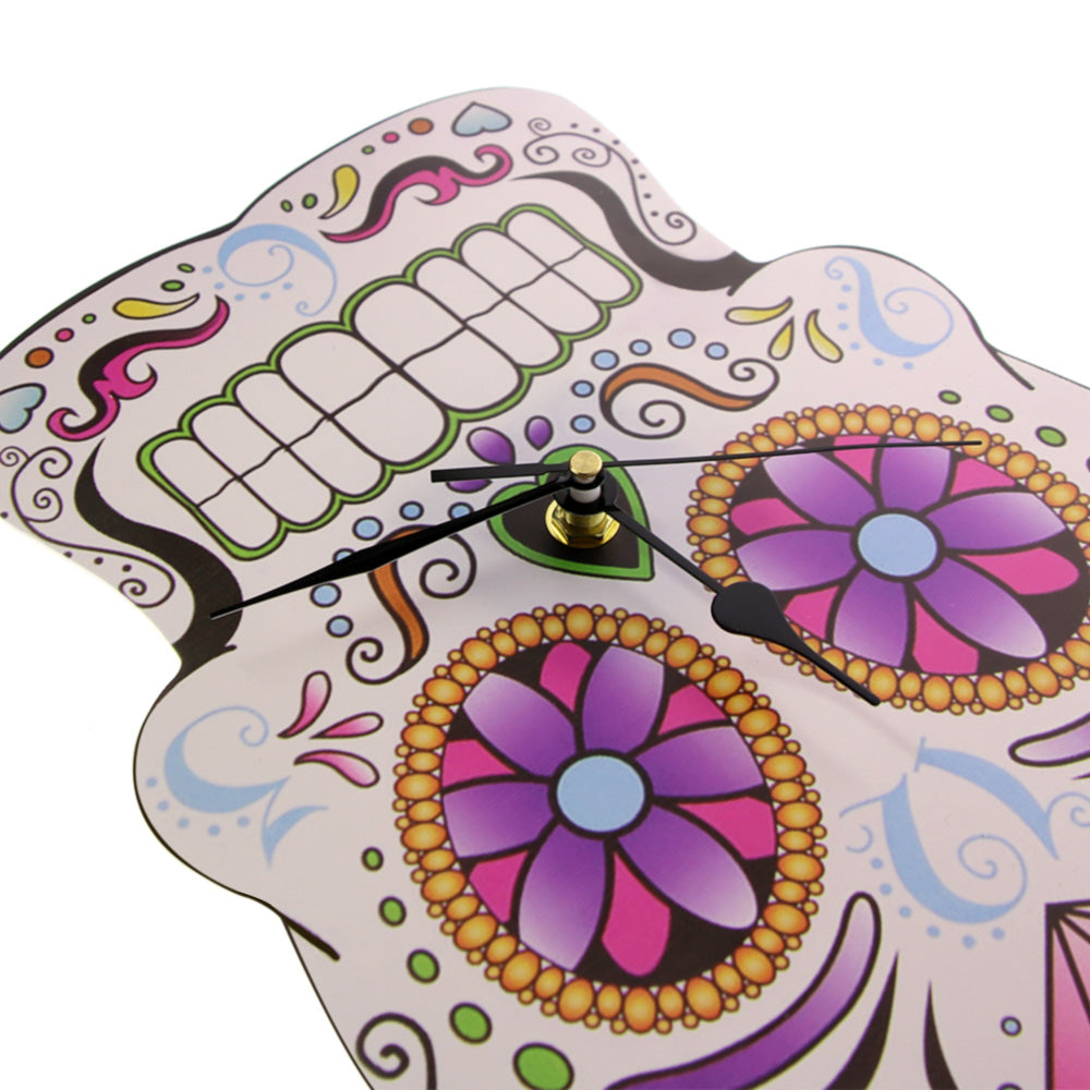 Sugar Skull Wall Clock Day of the Dead