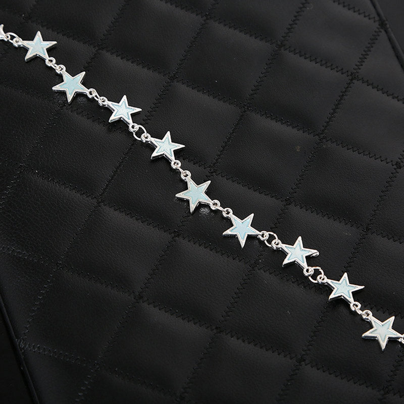 Summer Luminous Ankle Heart Star Pendant Bracelet Sandal Sexy Beach Leg Chain Women Anklets Jewelry