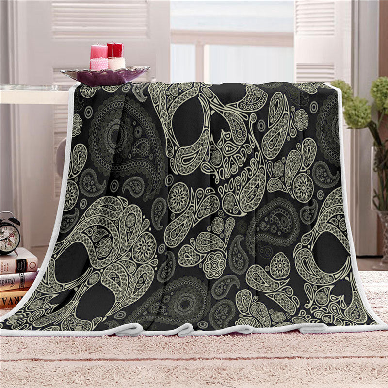 Super Soft Skull Bone Tapestry Wall Bedspread Beach Towel Mat Blanket Table Beach Towel