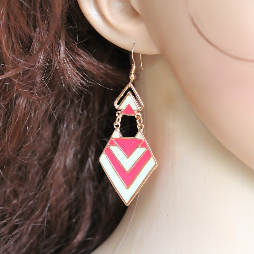 THE Triangle arrow Ear Cuff GLOW in the DARK Geometric shape Ear Stud Colors arrow Earring Clip Earrings WOMEN