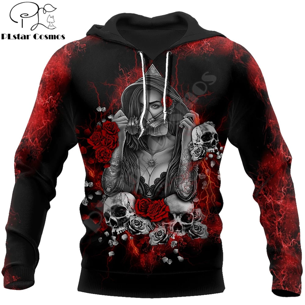 Tattoo girl is my love 3D Printed Fashion Hoodies Men Hooded Sweatshirt Unisex Zip Pullover Casual Jacket Tracksuit