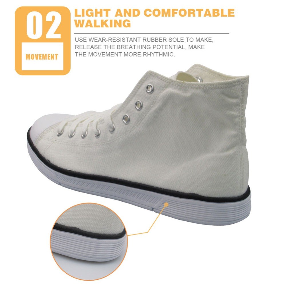 Cool Skull High Top Canvas Shoes Casual Zombie Skeleton Flats Walking Shoes Lace Up
