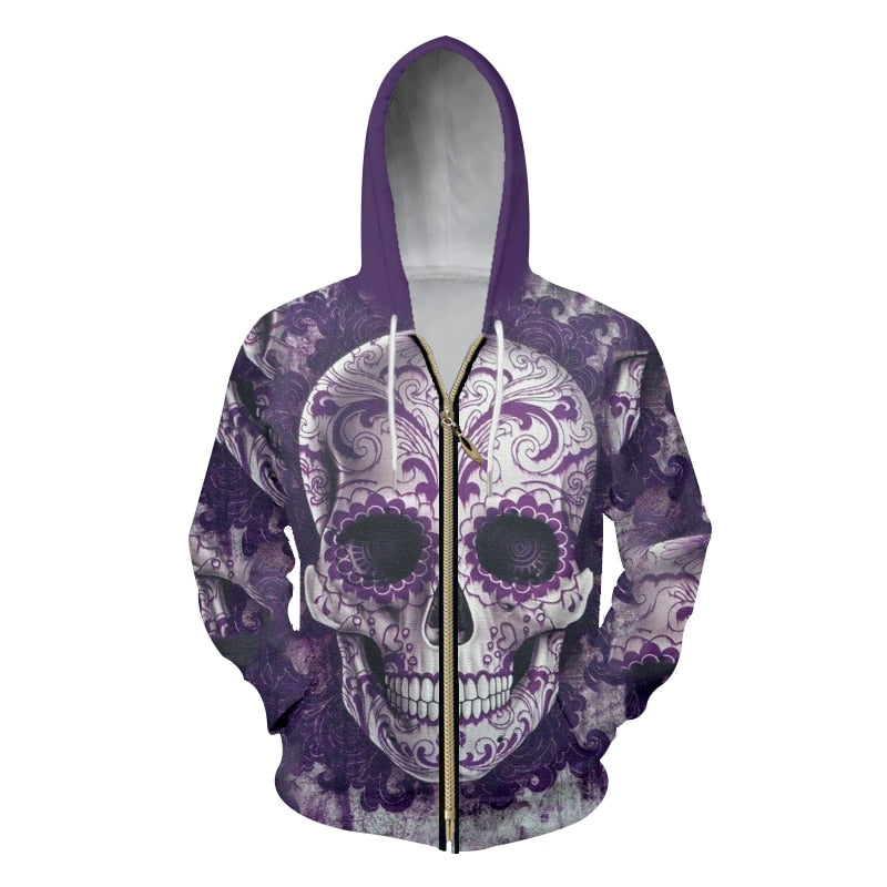 Zipper Hoodies Men Hip Hop Streetwear Tracksuits Hooded Jacket