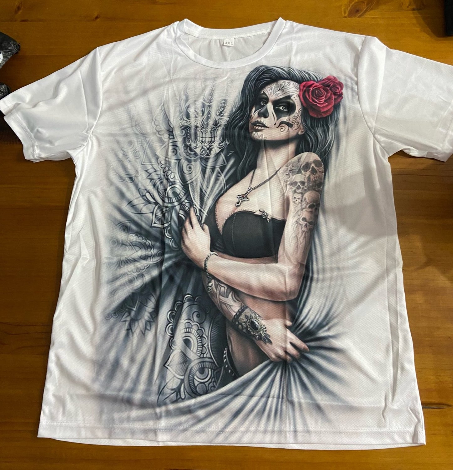 Sugar Skull T Shirts Fashion Short Sleeve Ghost Rider Cool T-shirt 3D Print
