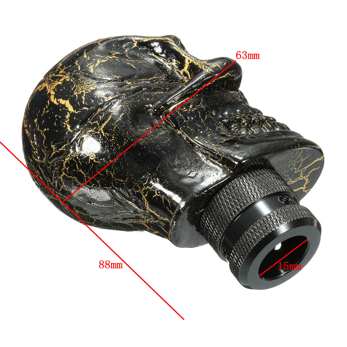Universal Car Manual Skull Head Skeleton Gear Shift Knob Auto Gear Shifter Knob Head