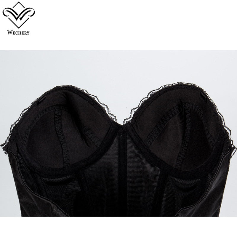 Women Steampunk Top Corset Skull