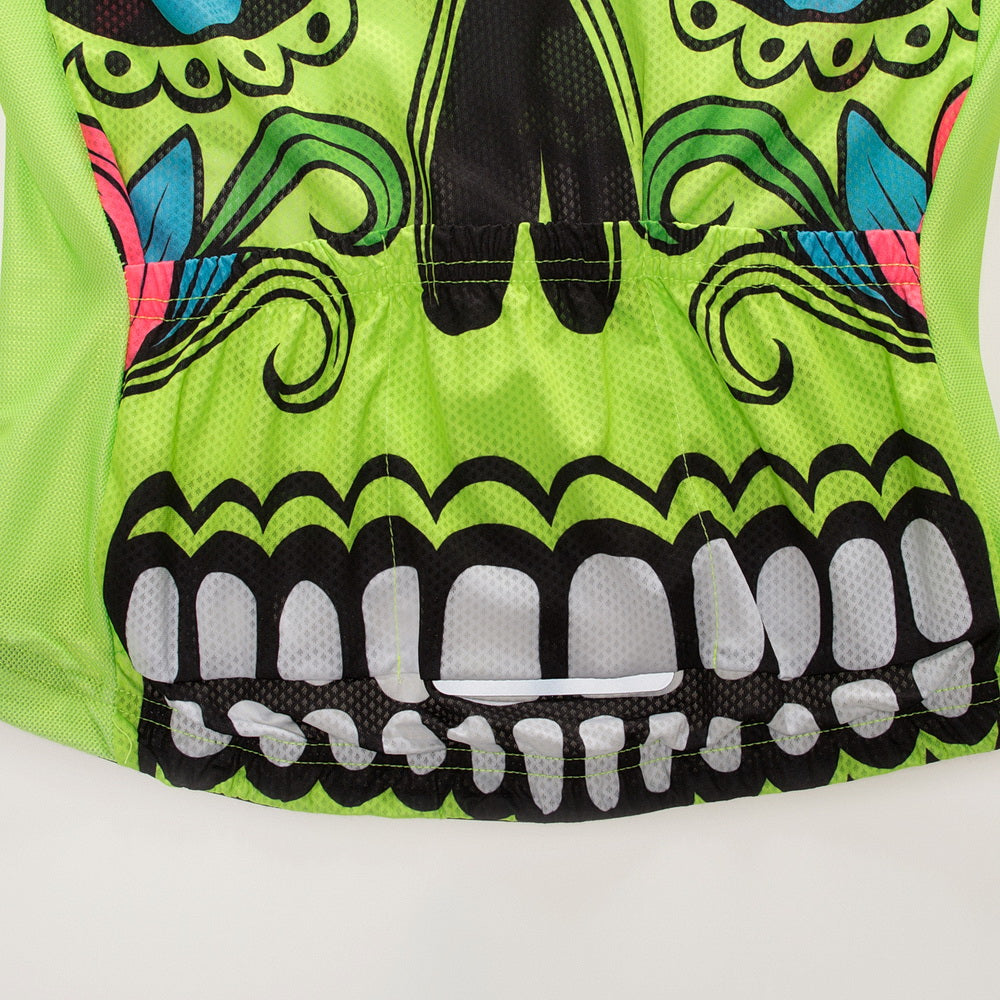 Weimostar Skull ropa ciclismo men Cycling clothing Green Pink Bike Cycling Set uniforme ciclismo Bicycle cycling jersey set