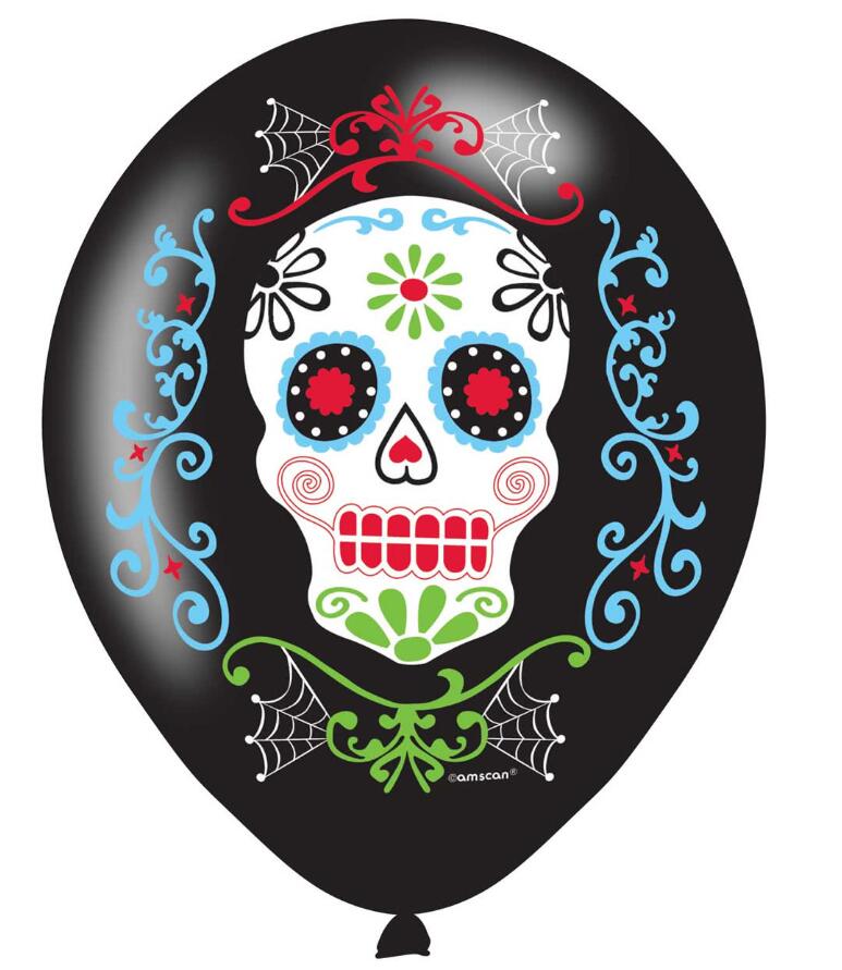 Set of 50pcs Sugar skull Balloons
